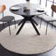 Cleodora Striped Handmade Area Rug in Ivory/Gray