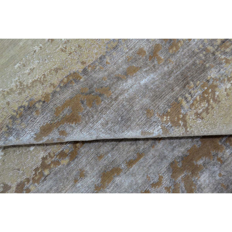 Abstract Area Rug in Taupe, Rectangle 2' x 3'