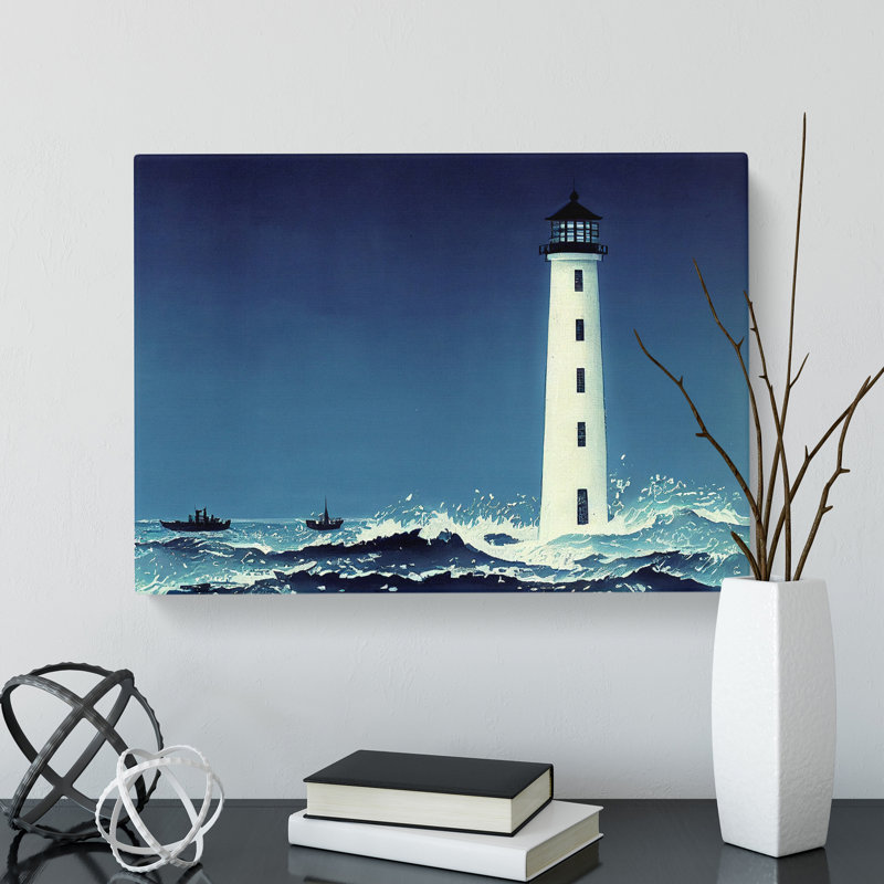 Terrific Lighthouse - Wrapped Canvas, 35cm H x 50cm W x 3cm D