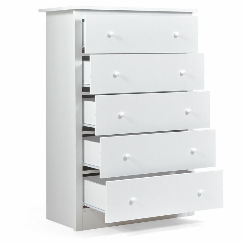Commode fonctionnelle avec rangement à 5 tiroirs