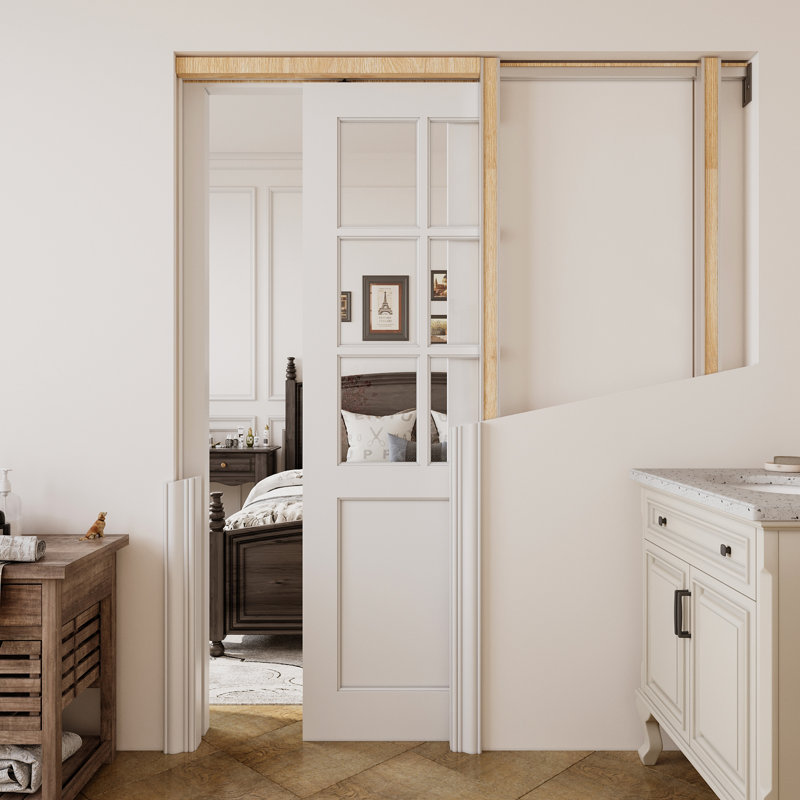 Porte coulissante 6 pièces Lite, 36 po x 80 po