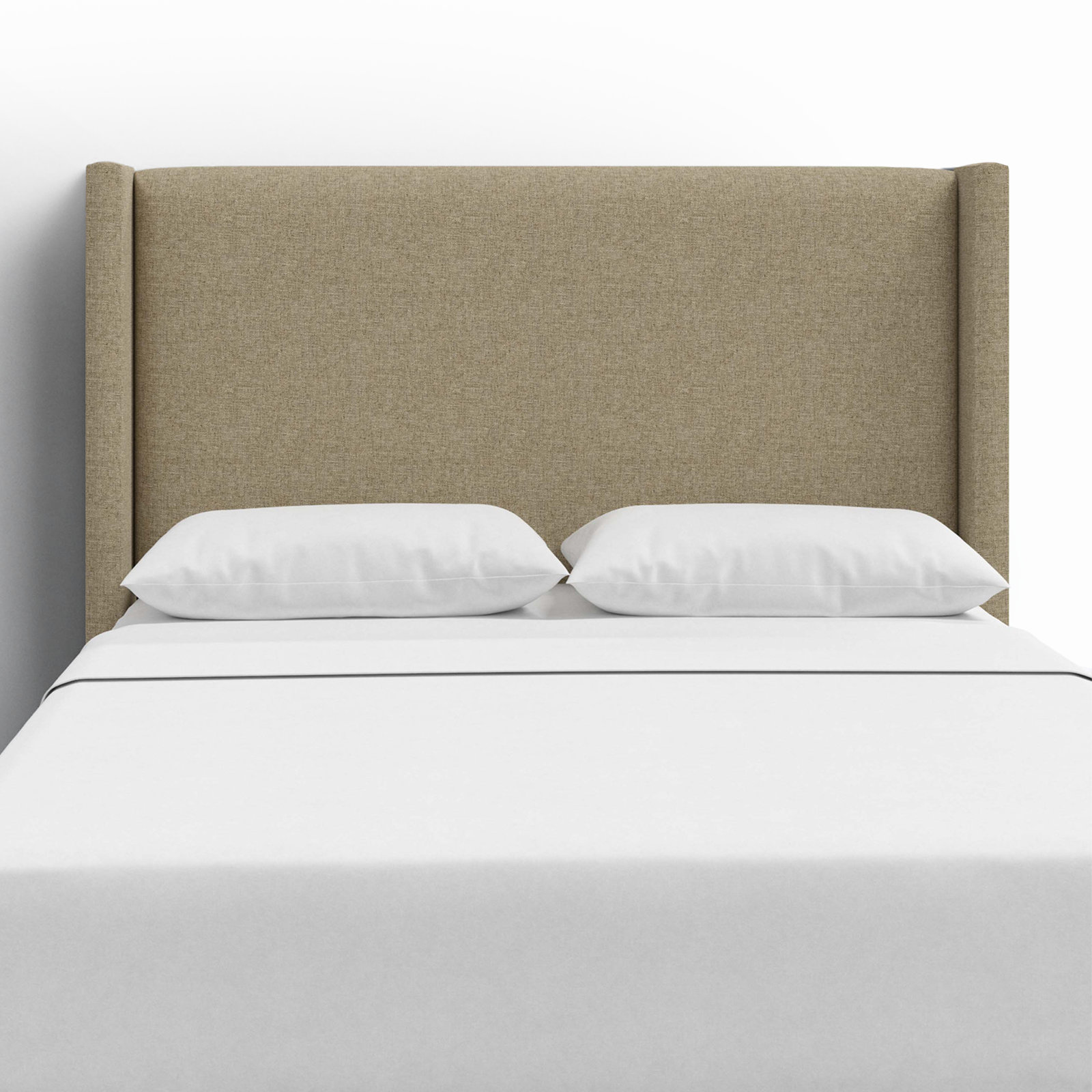 Hanson Upholstered Headboard, California King, Zuma Natural Textured Linen