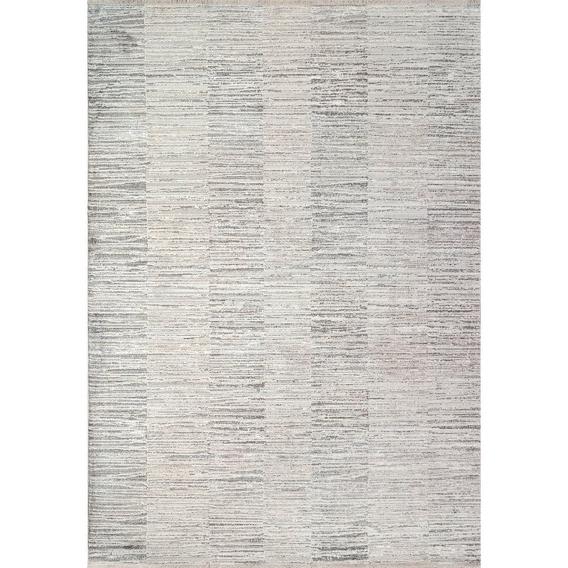Striped Indoor Rug, Rectangle 4' x 5'5"