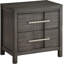 Table de chevet transitionnelle 1pc gris-753729961