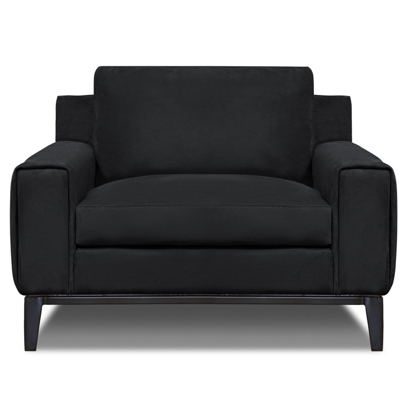 Como Upholstered Chair And A Half, Cobalt (Dreamer), Satin Dark Bronze