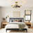 31.9" Crystal Caged Ceiling Fan With Dimmable LED Lights And Remote Control