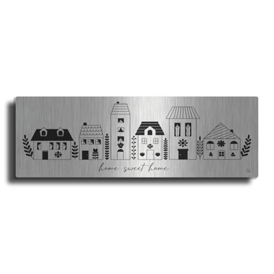«Little House 2» par Sarah Adams, art mural en métal