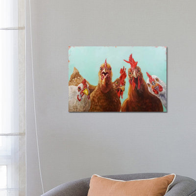 Poulet pour le dîner, impression sur verre acrylique