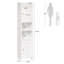 Armoire de rangement de salle de bain 39,4 "avec tablette réglable et portes d'armoire