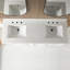 Meuble-lavabo autoportant à double cuve 60 po avec comptoir en quartz entièrement assemblé