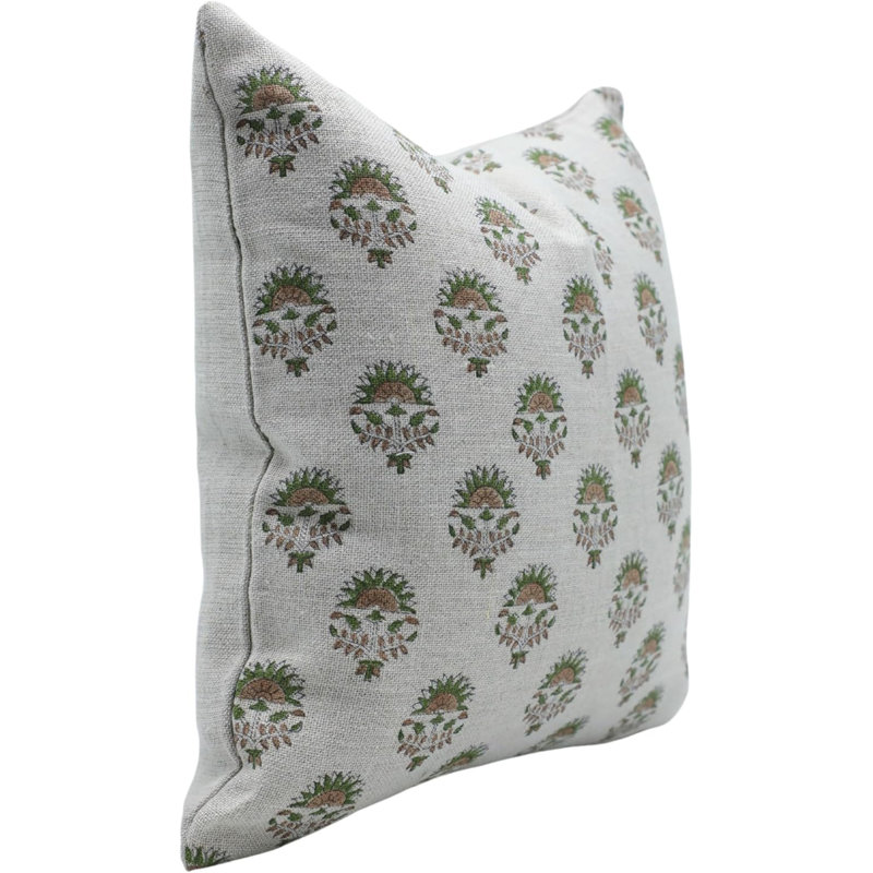 Housse de coussin en coton Fabividine - accessoire de décoration parfaite, Indarjeet, H 14 po x l 14 po