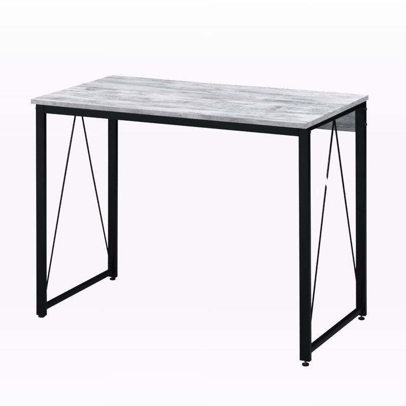 Divulge Antique White and Black Writing Desk