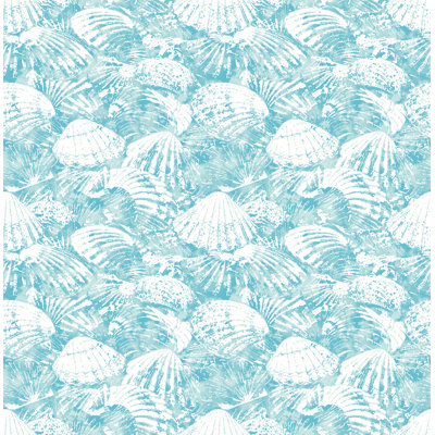 Papier peint Surfside Aqua Shells
