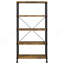 Bureau d'ordinateur et bibliothèque 2 pièces Rustic Nutmeg