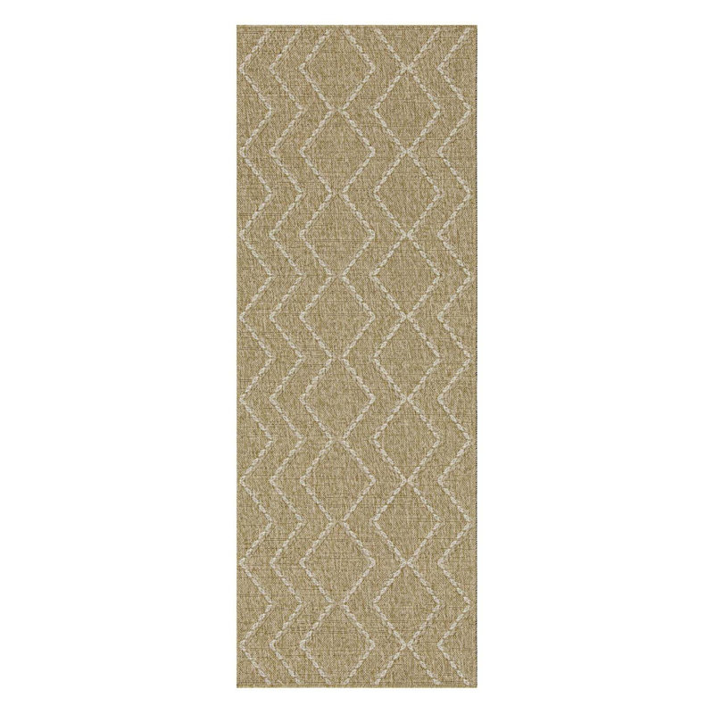 Diamond Motifs Indoor/Outdoor Area Rug, Runner 2'7" x 7'3"