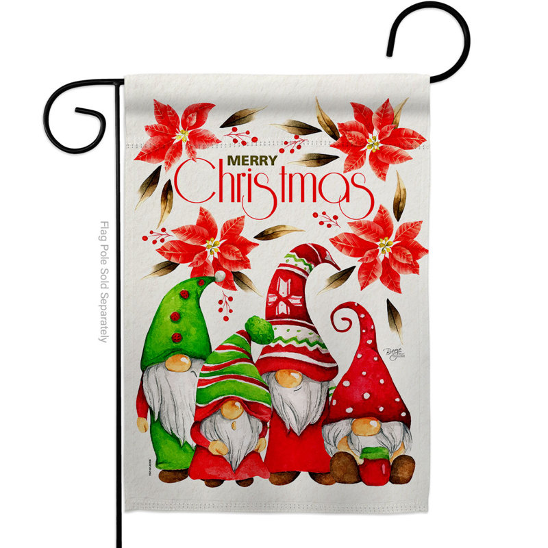 Double Sided 18.5'' H x 13'' W Polyester Garden Flag