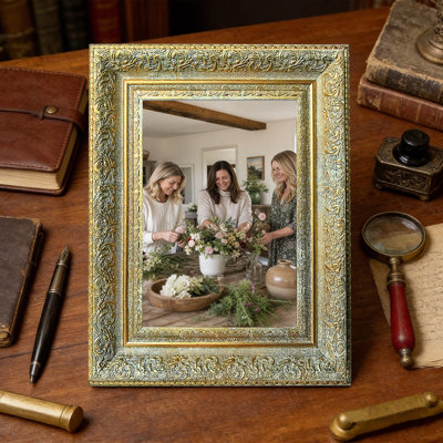 11" x 14" Antique Gold 3 PCS Decorative Picture Frame for Bedroom Decor