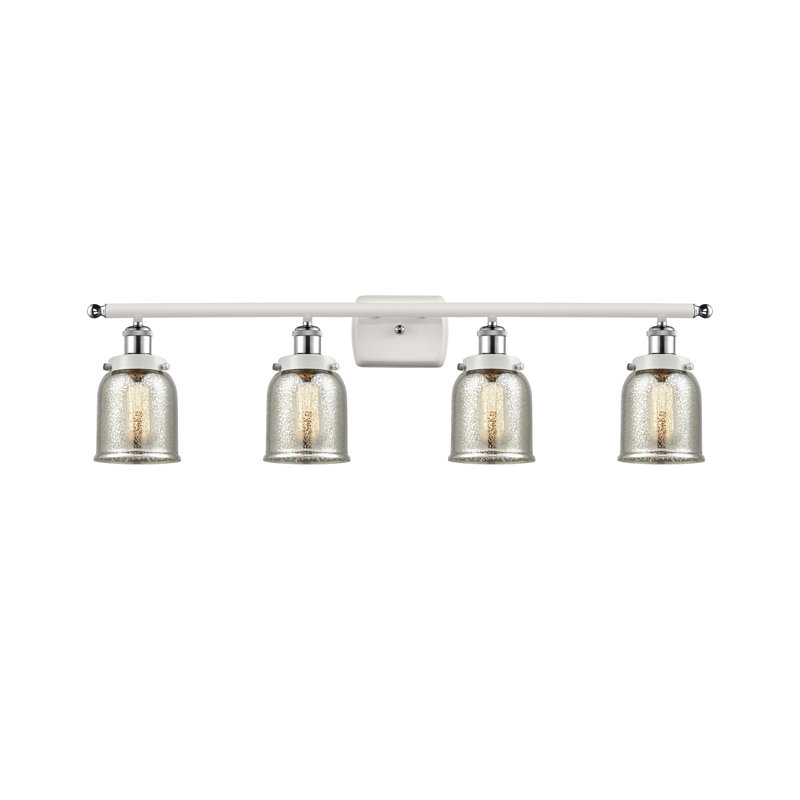 Éclairage pour salle de bain 4 lumières Allaya, Incandescente, Chrome blanc poli