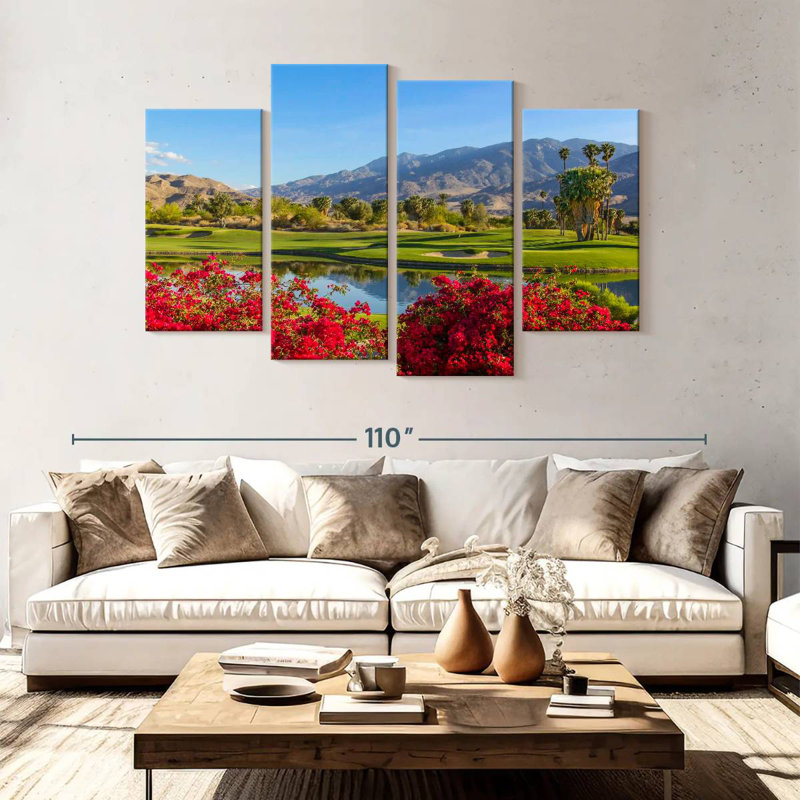 Alvord Palm Springs Serenity, H 54 po x l 84 po