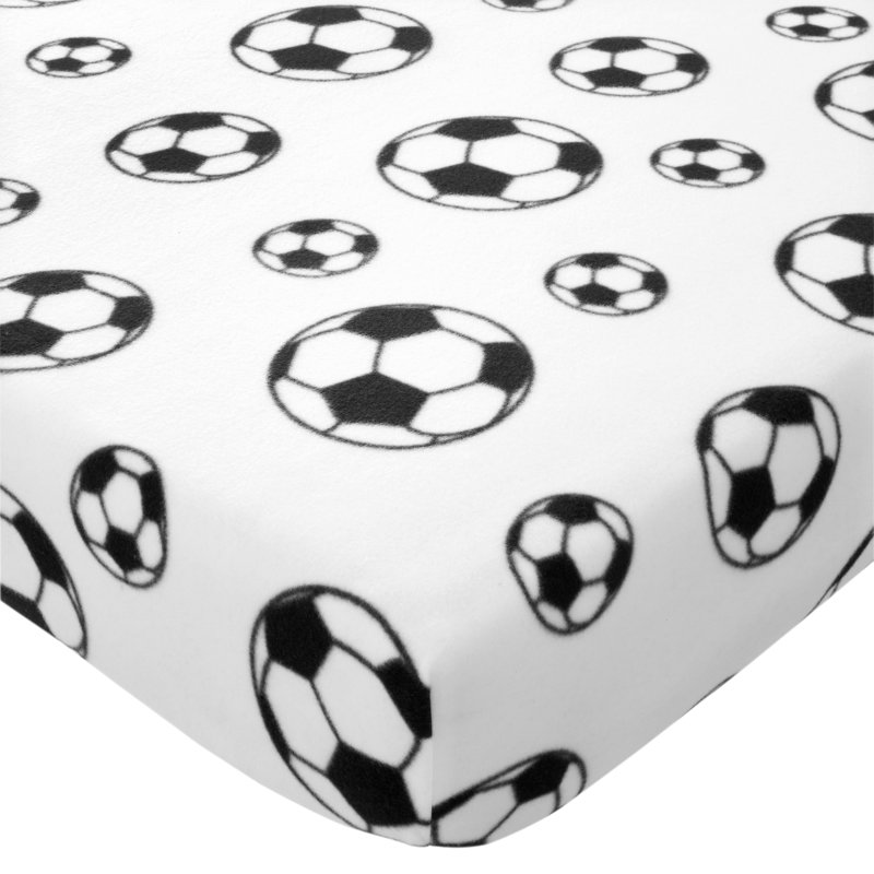 Football Fitted Sheet, Cot Bed / Toddler (70 x 140cm)
