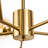 Burness 15 - Light Gold Sputnik Modern Linear Chandelier-1729010677