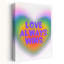Love Love Wins Rainbow Heart Colorful Vibrant Abstract Landscape Nature, reproduction d'art murale-129772137