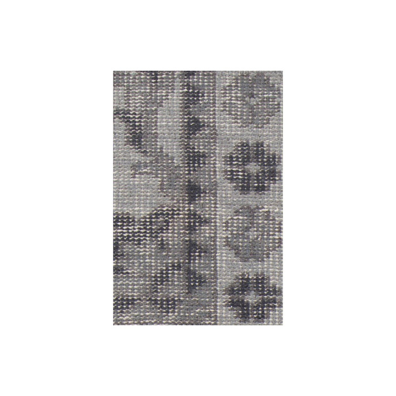 Fusion Wool Abstract Area Rug in Gray, Rectangle 5' x 7'6"