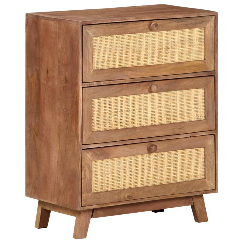 Denzell Sideboard 61x35x76 cm Solid Mango Wood
