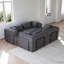 Canapé-lit convertible en chenille avec coussin cylindrique-2091304931