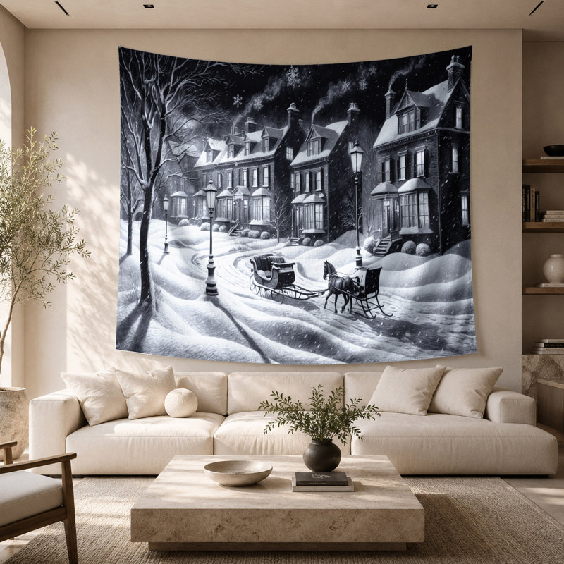 Tapisserie murale de Noël, 68" x 80"