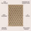 Tapis d'intérieur / extérieur brun / beige Hague Moroccan Trellis-2123266392
