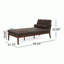 Chaise longue en tissu Sarom avec traversin-71521101