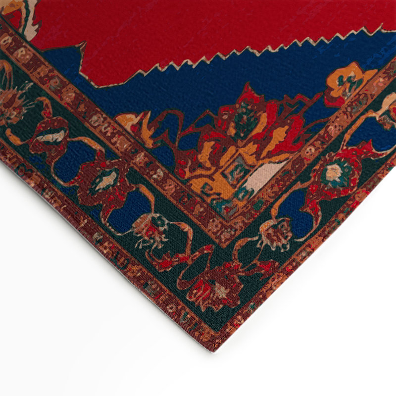 Tapis gris d'intérieur et d'extérieur Tabriz, Rectangle 5 pi x 7 pi