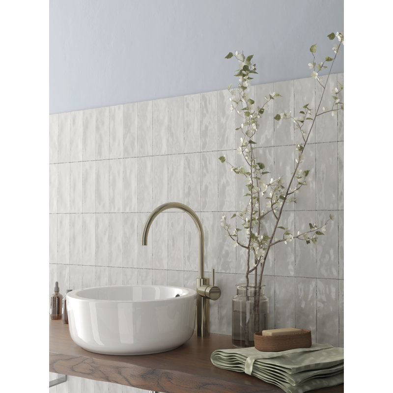 Passion 2.56 W x 7.87 L Tile, Blanco