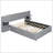Queen Size Upholstered Platform Bed With Reading Lights