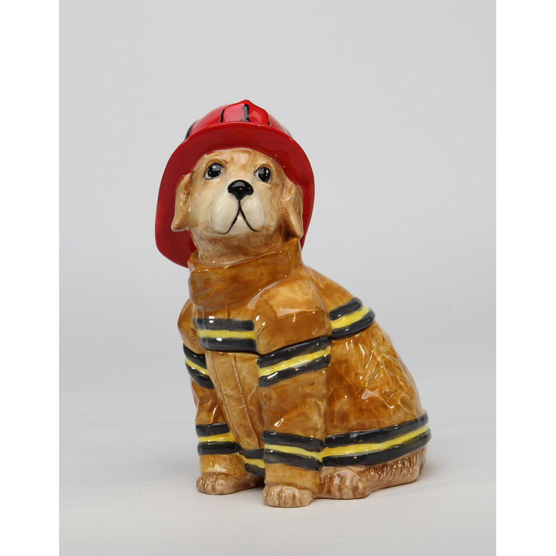 Boîte à bonbons chien pompier