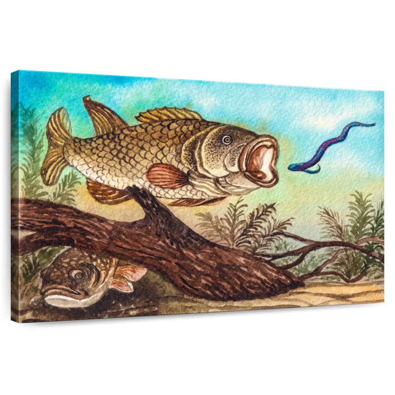Brampt Largemouth Bass, 8" H x 12" W