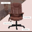 Chaises de bureau en polyester et mousse rouges avec conception réglable, télécommande et siège inclinable, 25,5 po x 28 po x 47,2 po