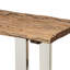 Console en bois récupéré avec structure en fer robuste pour look rustique fabriqué à la main et structure