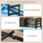 Twin Over Twin Bunk Bed With Charging Station, Storage Shelf,house Bunk Bed Frame Metal Loft Bed With Led Lights,no Box Spring Needed,space Saving For Bedroom-506722077