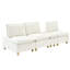 Chic 3 flanelle avec porte-gobelets et option de rangement fonctionnel Compartiment élégant pour le salon