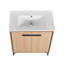 Base de meuble-lavabo 30 po avec lavabo, armoire de rangement, fabrication en bois d'ingénierie durable