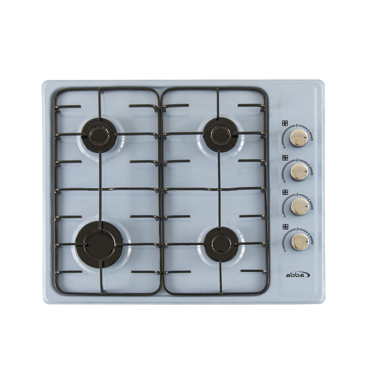 ABBA 23.7" 4 Burner Gas Cooktop, Blue 
