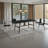 Eny Dining Table, 71 Inch Ceramic Rectangular Top, Walnut Brown Wood
