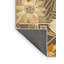 Tapis floral doux et moelleux à motif floral BCBG en beige - reliure beige-710557160