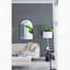 Miroir arqué avec cadre en métal, miroir mural pour le vestibule de la chambre à coucher du salon