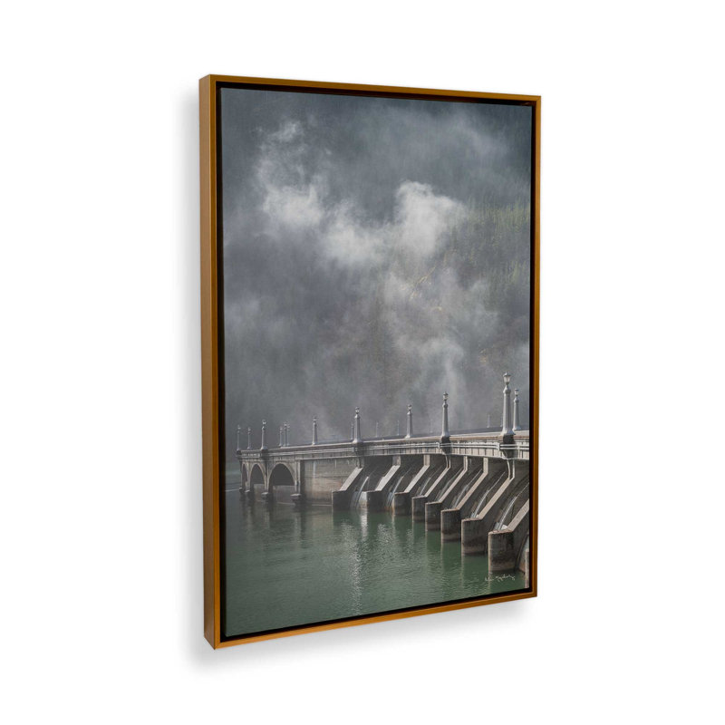 «Diablo Dam» par Alan Majchrowicz, reproduction d'art, 8 W x 12 H, Doré, Framed Canvas