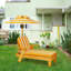 Chaise longue inclinable avec coussins Hunnicutt