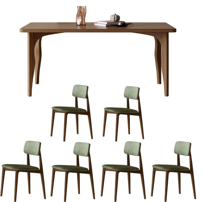 Table de salle à manger rectangulaire française moderne,  H 29,52 po x L 62,99 po x l 31,49 po