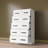 Giello 5 Deep Drawers 56" Tall Chest, New Improved Design-1609086444